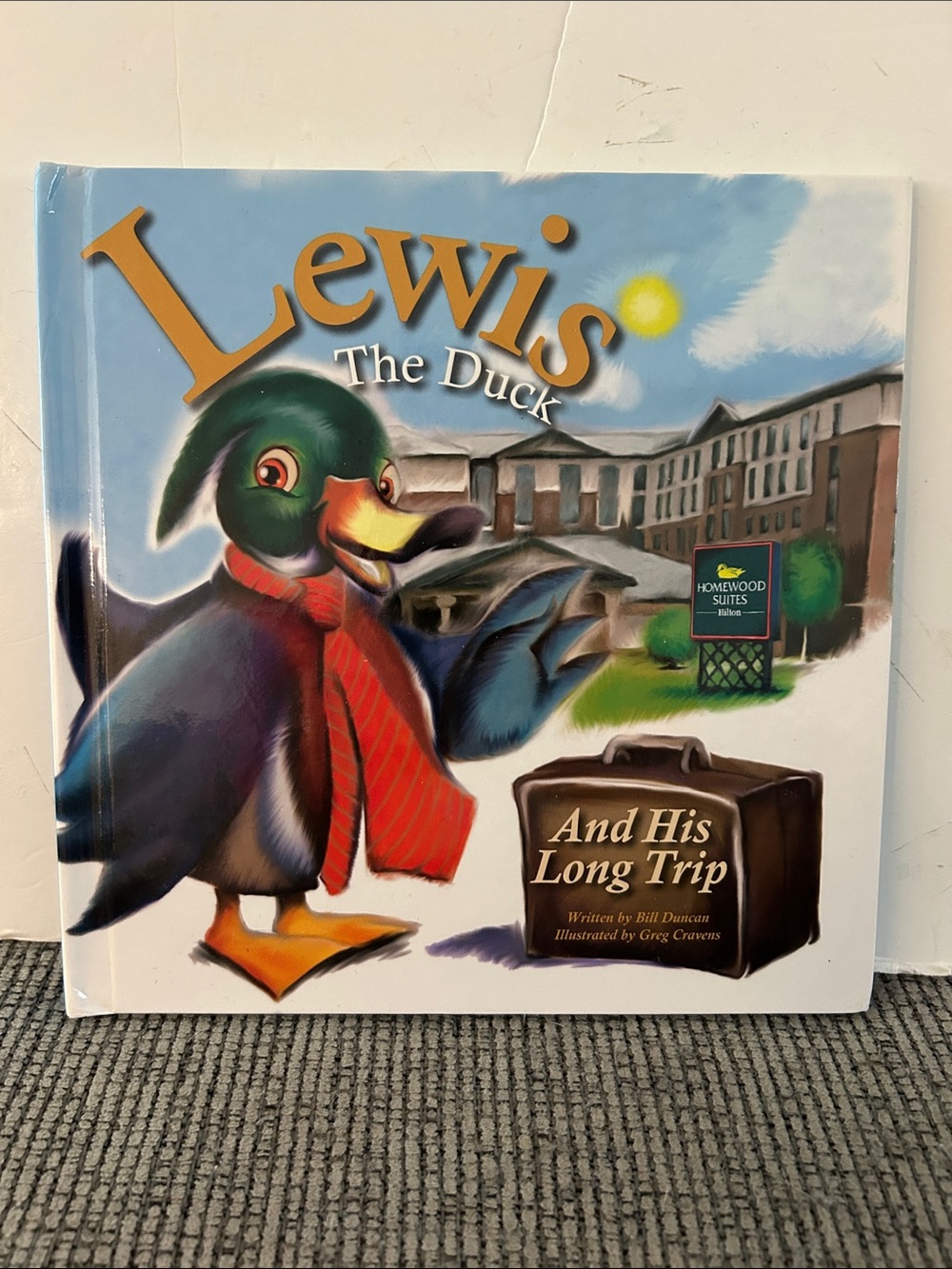 Lewis The Duck And His Long Trip - Children's hardcover book Hilton Homewood